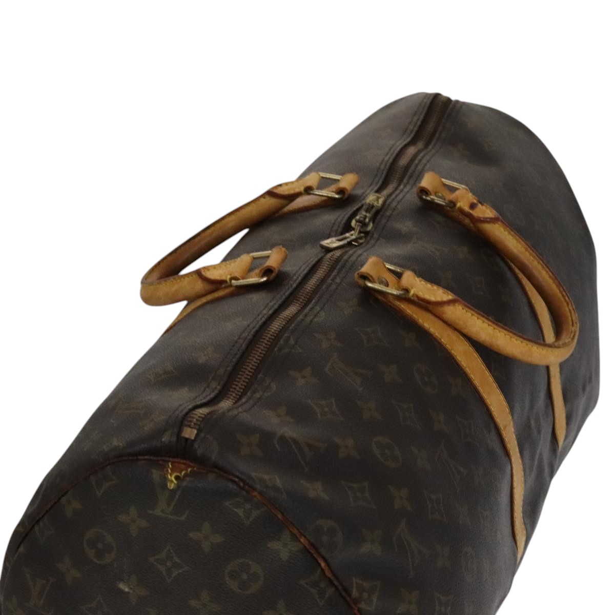 LOUIS VUITTON Monogram Keepall 55 Boston Bag