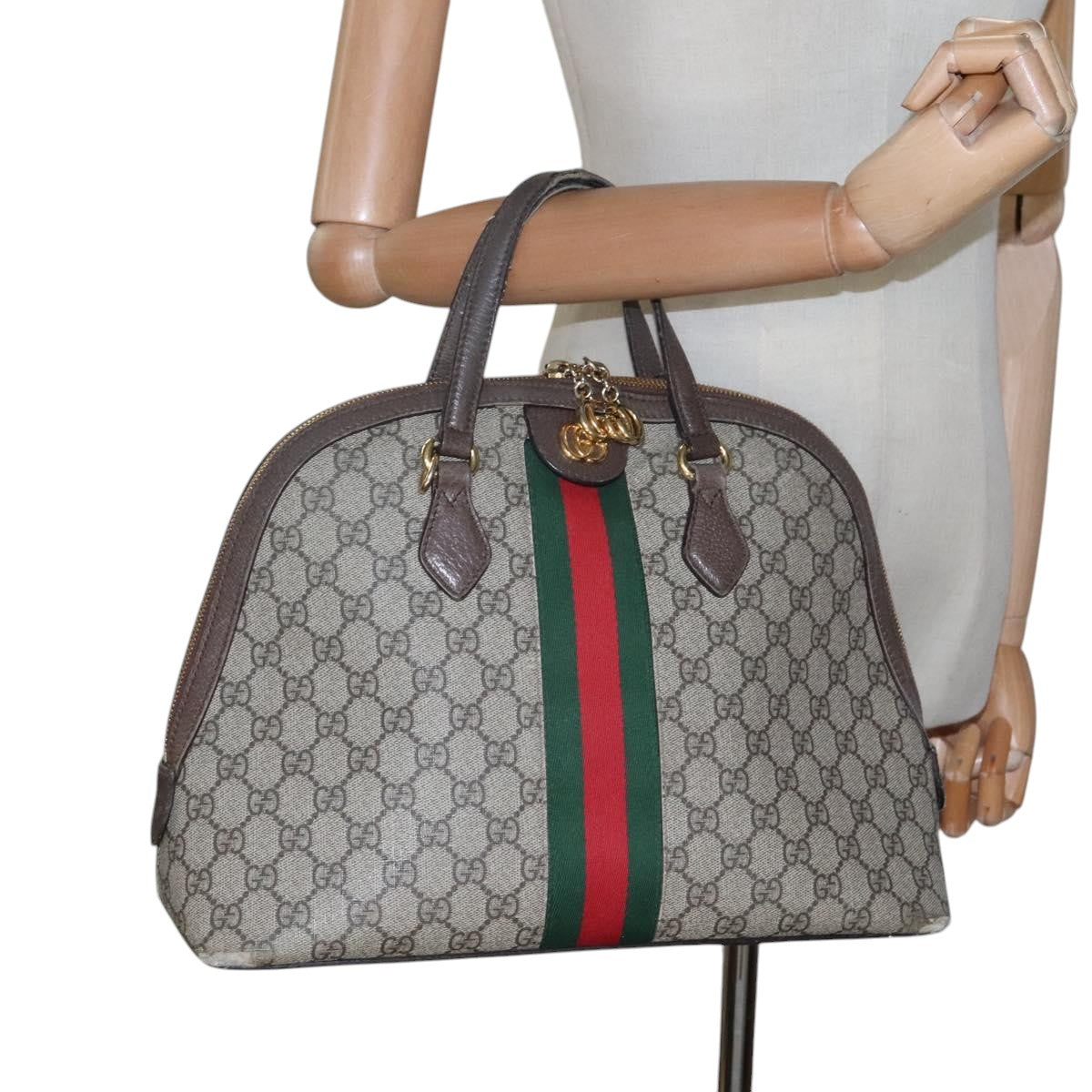 GUCCI Supreme Web Sherry Line Hand Bag