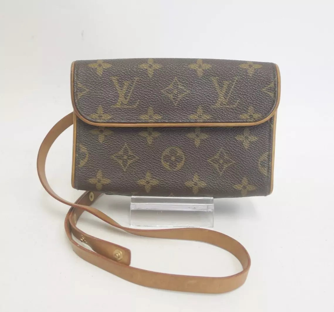 Autentica pochette Louis Vuitton Monogram marsupio fiorentino in vita