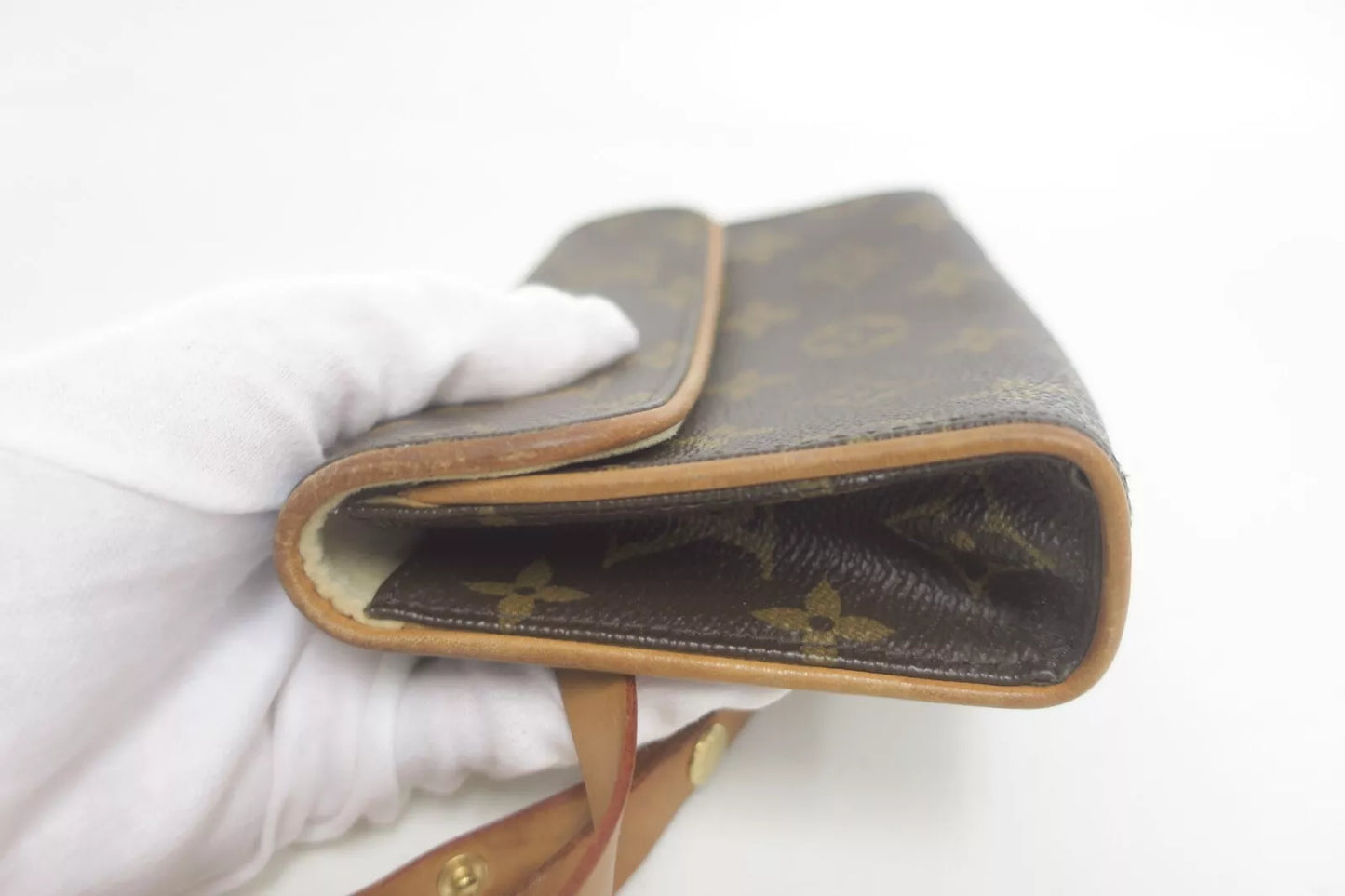 Autentica pochette Louis Vuitton Monogram marsupio fiorentino in vita