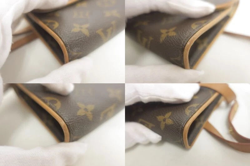 Autentica pochette Louis Vuitton Monogram marsupio fiorentino in vita