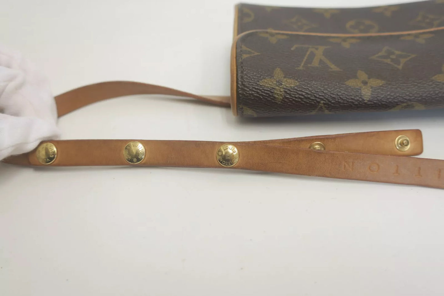 Autentica pochette Louis Vuitton Monogram marsupio fiorentino in vita