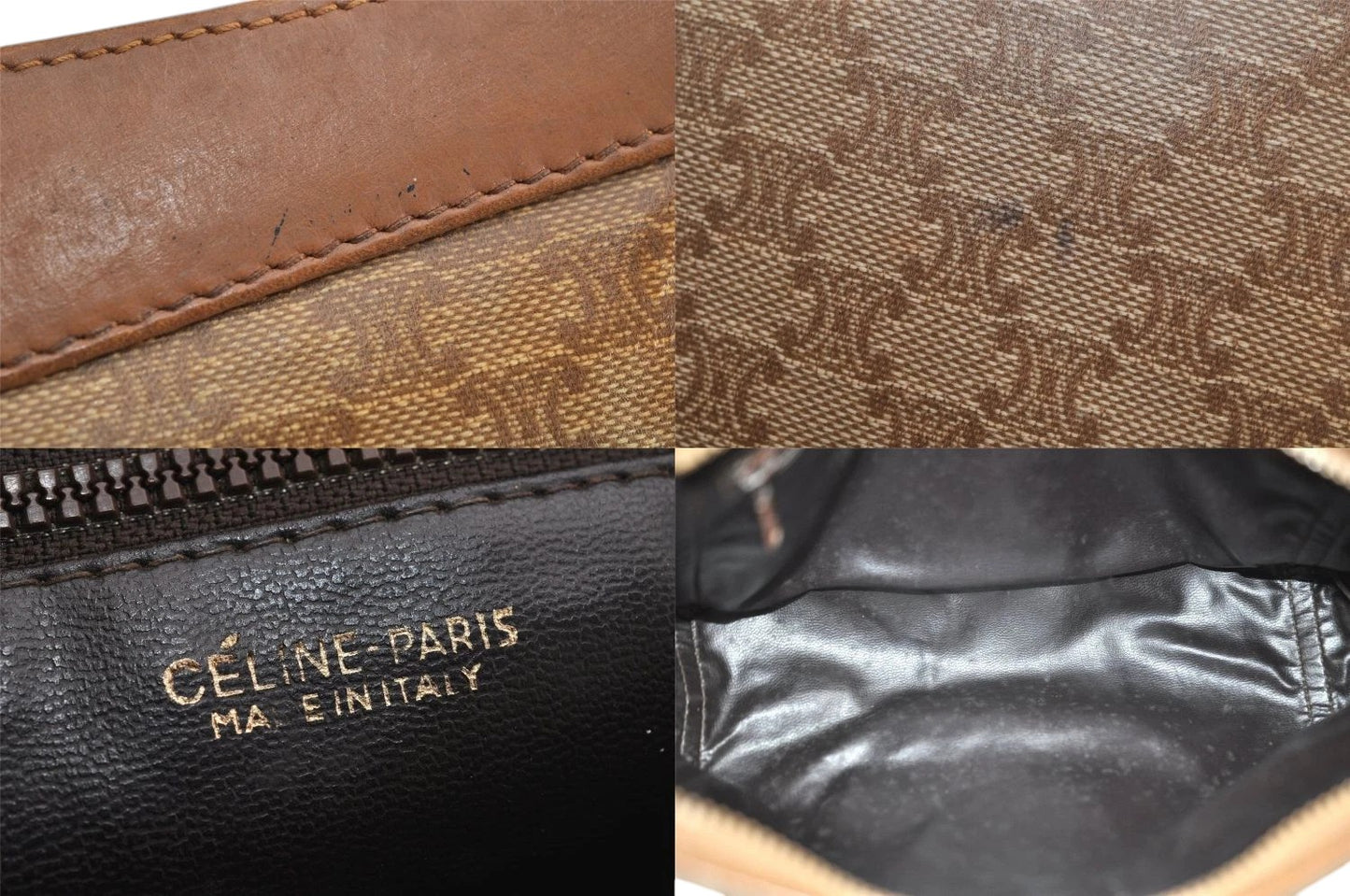 Celine Clutch Monogram leather