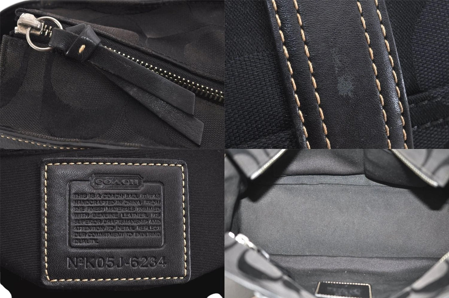 Coach Monogram CC canvas