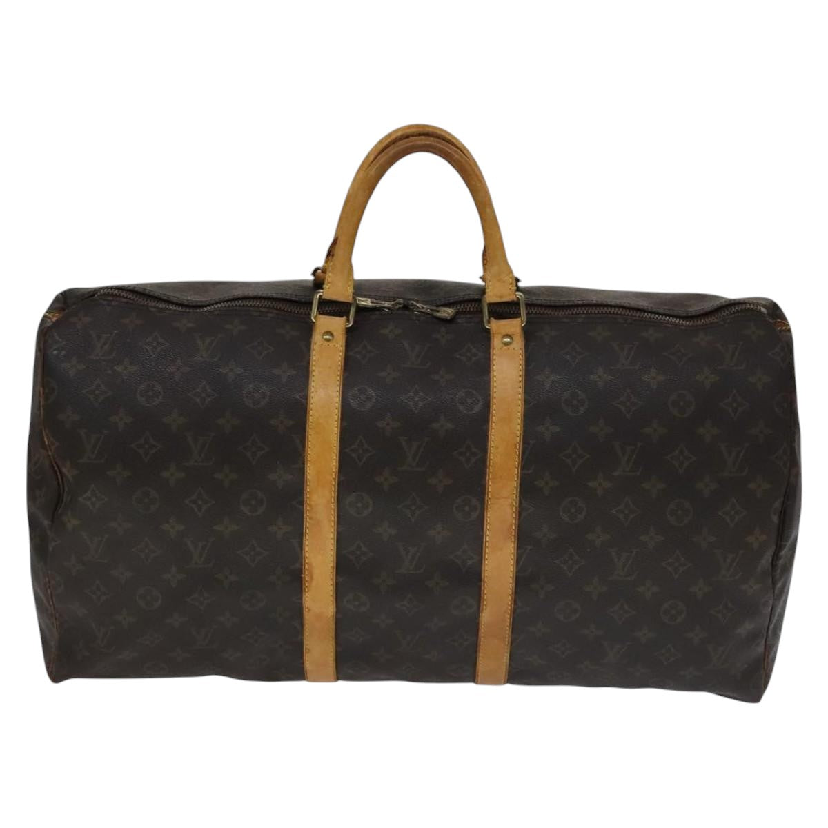 LOUIS VUITTON Monogram Keepall 55 Boston Bag