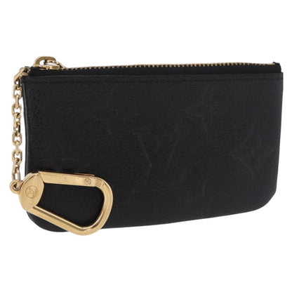LOUIS VUITTON Monogram Empreinte Pochette Cles Purse Black M28796