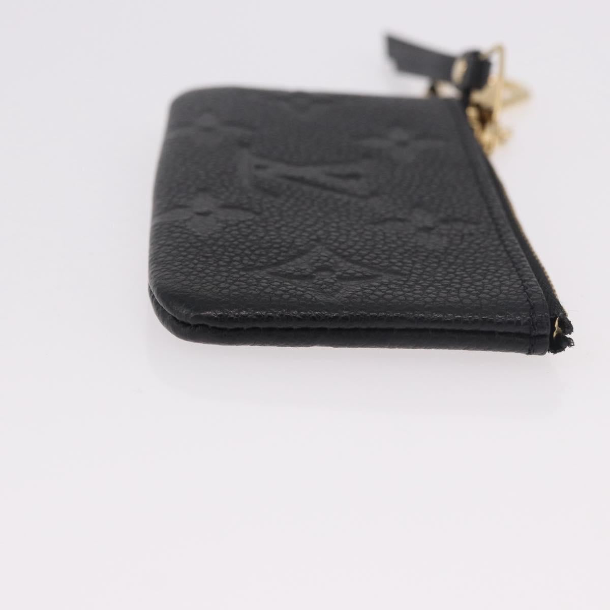 LOUIS VUITTON Monogram Empreinte Pochette Cles Purse Black M28796